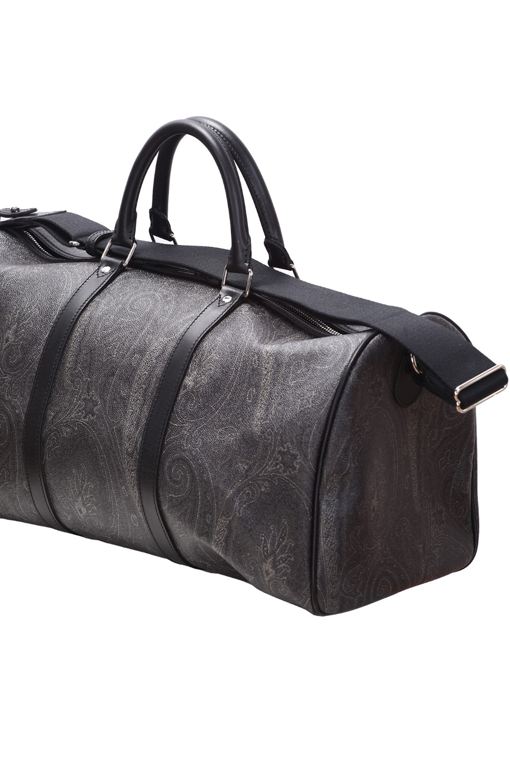 shop ETRO  Borsone: Etro borsone da viaggio realizzato nell'inconfondibile tela Paisley jacquard.
Dimensioni: 51 x 28 x 25 cm.
Tessuto di cotone Paisley jacquard spalmato con grana opaca e doppiato in tela.
Finiture: 100% pelle di vitello.
Nastro: 95% poliestere, 5% poliammide.
Chiusura con cerniera.
Manici in pelle (altezza: 13 cm).
Tracolla regolabile e removibile (altezza massima: 120 cm).
Tasca interna con cerniera.
Porta etichette removibile.
Lucchetto con chiavi removibile.
Made in Italy.. 00004 8007-0001 number 2647307